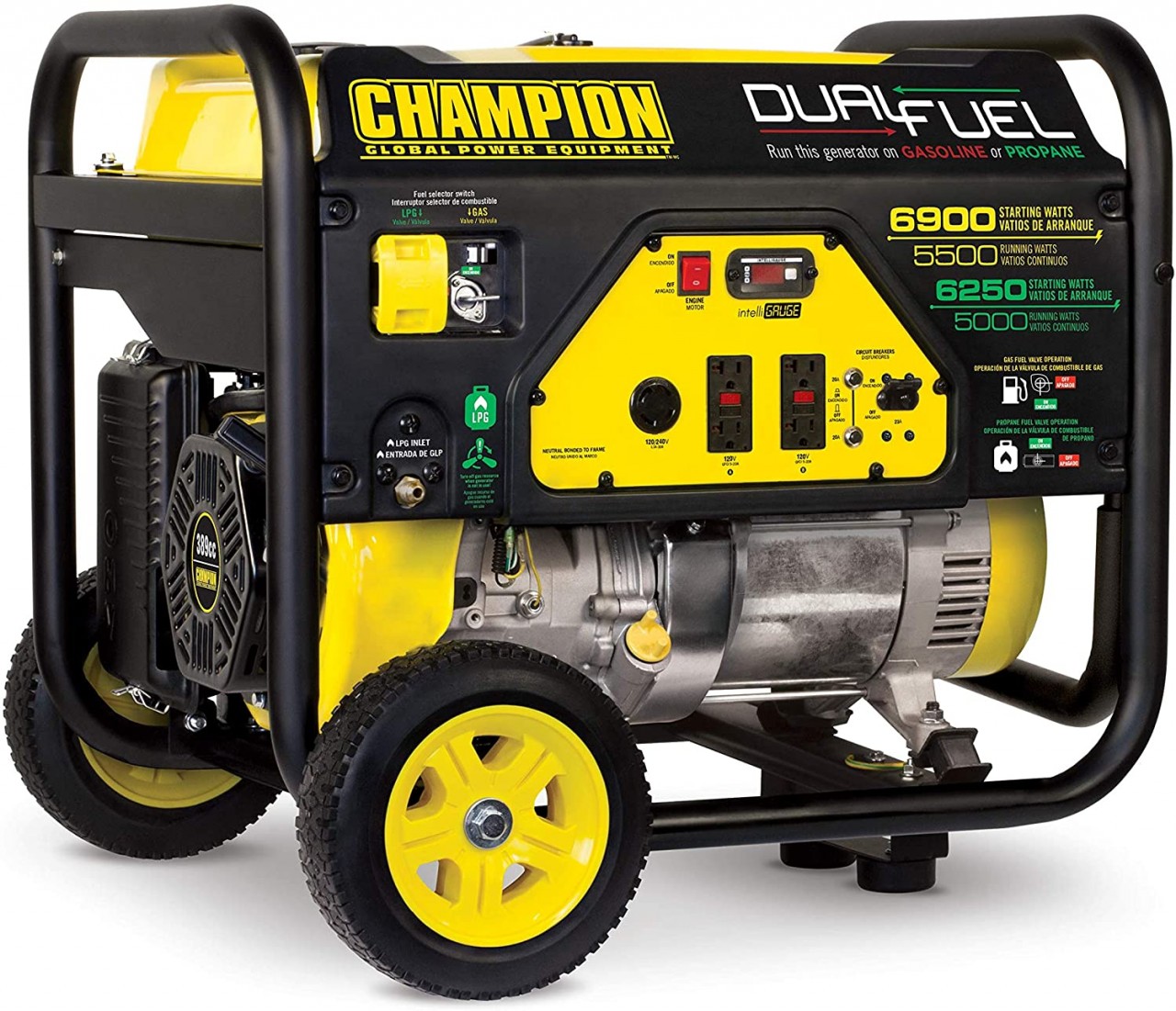 CHAMPION 100231 - 5500 WATT DUAL FUEL PORTABLE GENERATOR